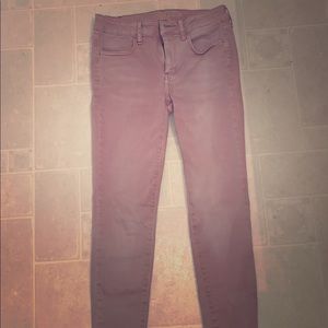 American eagle pink skinny jeans